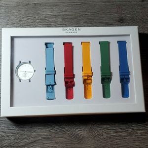 Skagen Ladies Aaren Watch and Straps Gift Set SKW1